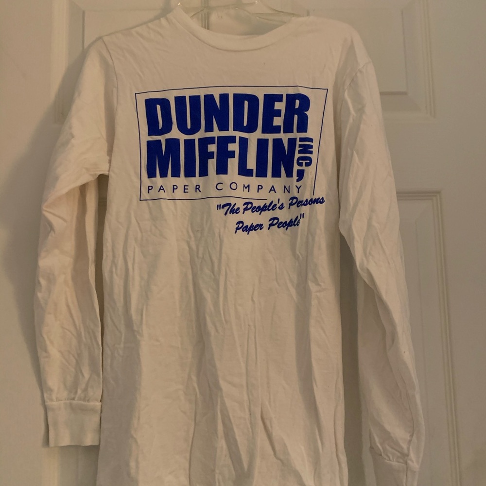 The Office: Dunder Mifflin White Long Sleeve Shirt